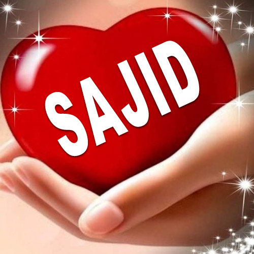 Sajid Name Picture - 3d heart in hand