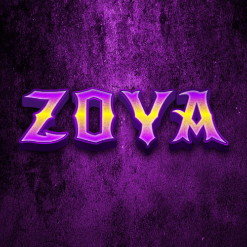 Zoya Name For instagram