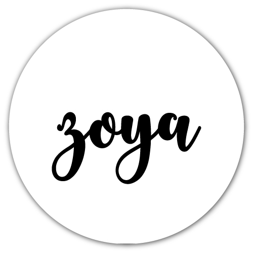 Zoya Name Image - white circle