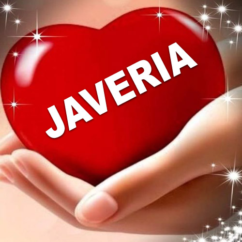 Javeria Name Dp - 3d heart in hand 