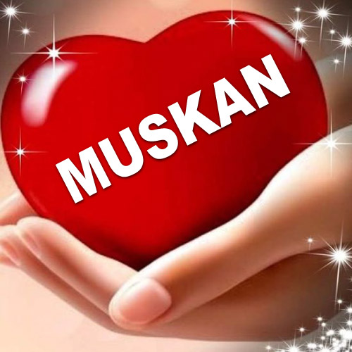 Muskan Name Dp - 3d heart in hand