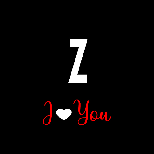 Z Name Picture - i love you letter