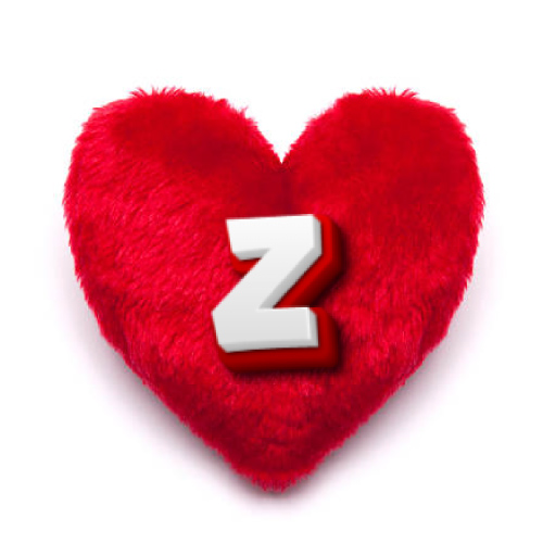 Z Name Dp - pillow heart