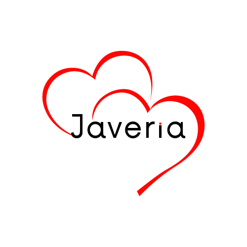 Javeria Name Photo - red outline heart