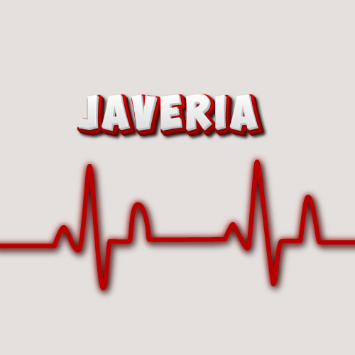 Javeria Name Picture - red outline with text