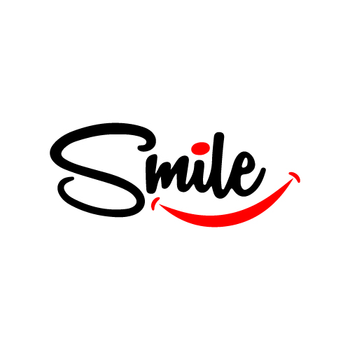 Smille logo - black red pic