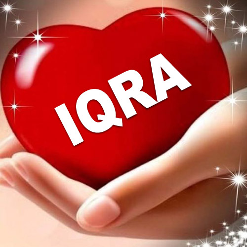 Iqra Name Dp - 3d heart in hand