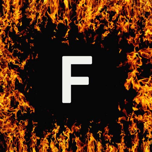 F Name Pic - fire background 