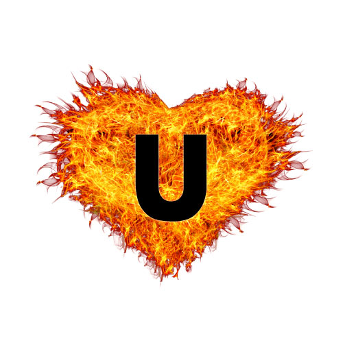 U Name Dp - fire heart 