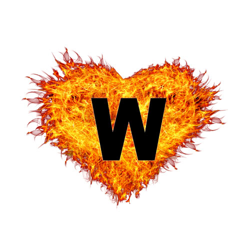 W Name Dp - fire heart 