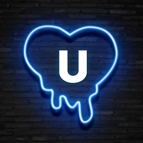 U Name Picture - neon heart on wall