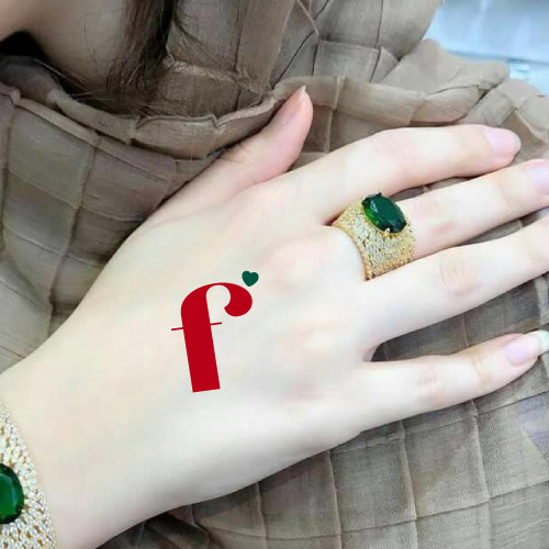 F Name Picture - text on girl hand