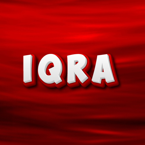 Iqra Name HD Wallpaper - white red 3d text