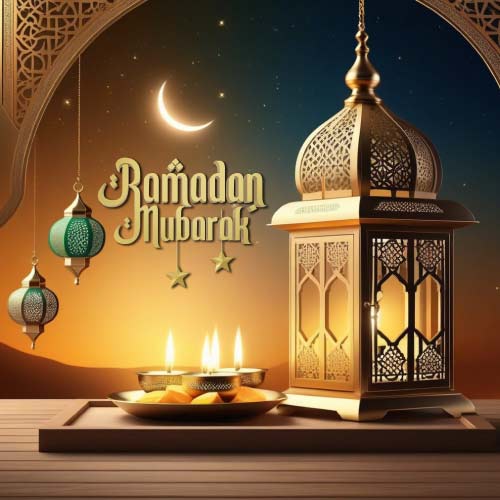 Ramadan Mubarak Picture - lateen with candle