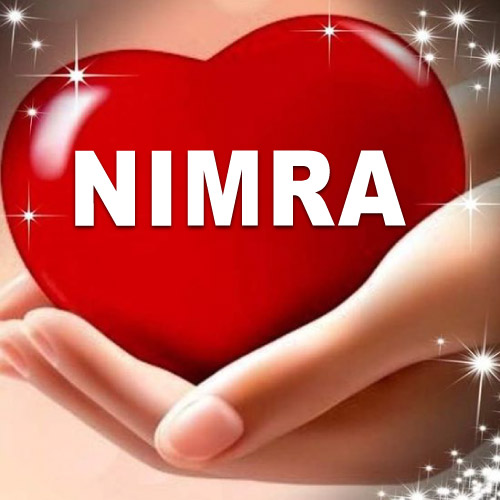 red heart in hand Nimra Name Image - 3d heart in hand