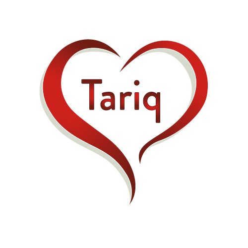 gradient outline heart Tariq Name Photo - outline heart