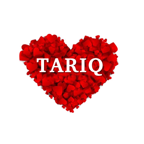 small red heart Tariq Name Pic - small heart