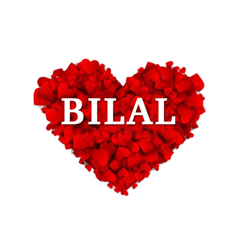 small red hearts Bilal Name HD Wallpaper - small hearts