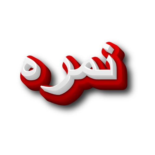Urdu 3d text with Nimra Urdu Name Dp - 3d Nirman font